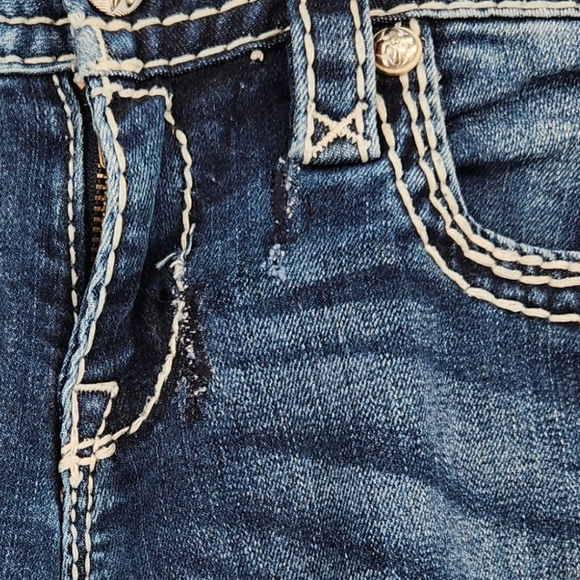 Rock Revival Hana Skinny Jean Womens Size 27 Embellished Embroidered Bling - Picture 10 of 10